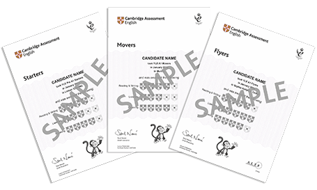 Young Learners certificates